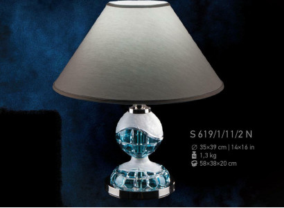 Tischleuchte Antik Stil Kronleuchte Lampe Leuchte Lampen Kristall Tisch Leuchten