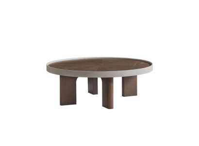 Brauner Wohnzimmer Runder Couchtisch Designer Holztisch Rundtische Neu