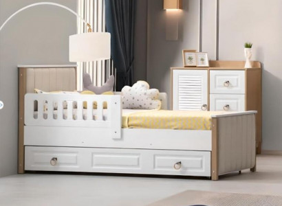 Bettrahmen Kinderbett 200 cm Bett Kinderzimmer Bettgestelle Weiße Holz