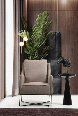 Sofagarnitur 4 Sitzer Sessel Viersitzer Grau Stoff Sofas Modern Design