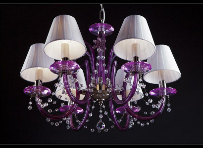 Pendelleuchte Deckenleuchte Deckenstrahler Spot Kronleuchter Bohemia Ampelschirm