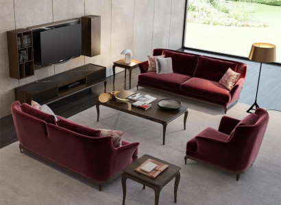 Luxus Neu Sofagarnitur Wohnzimmer Einrichtung Design Stoffsofa Sessel