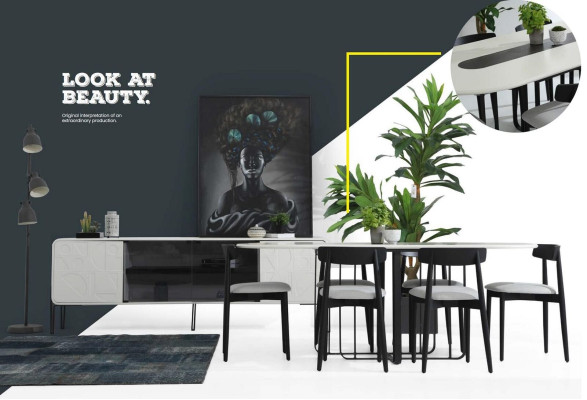 Gruppe Esszimmer Esstisch Stühle Tisch Holz Set 5tlg Weiß Tische Neu