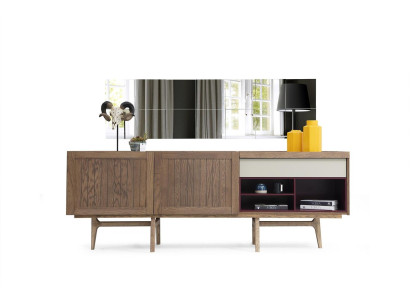 Sideboard Kommode Anrichte Holz Modern Braun Wohnzimmer Kommoden
