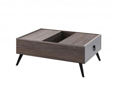 Couchtisch Sofatisch Holz Beistelltisch Kaffeetisch Grau Wohnzimmer