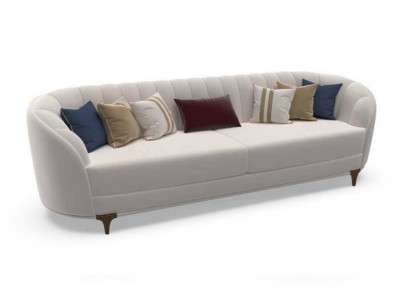 Modernes weiß Sofa im Wohnzimmer Exklusives 3 Sitzer Sofas 250cm Luxus