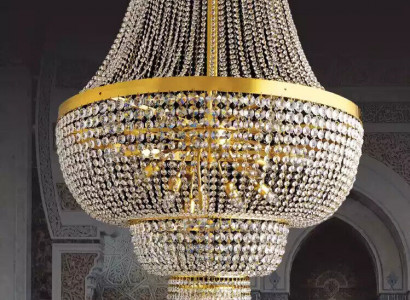 Hängeleuchte Kronleuchter Lampe Kristalllampe Deckenleuchte Lampen 100x245