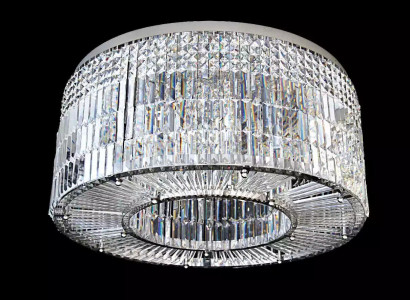 Kronleuchter Modern Designer 16 Licht Anhänger Chrome Wohnzimmer Kristall
