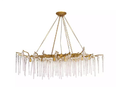 Deckenlampe Glas Deckenleuchte Wohnzimmer Lampe Leuchte Tropen Kristall