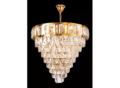 Kronleuchter Deckenleuchter Luxus Gold Deckenlampe Lüster Kristall 80x90cm