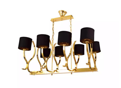 Kronleuchter Deckenleuchter xxl Leuchte Gold Deckenlampe Lüster Metall