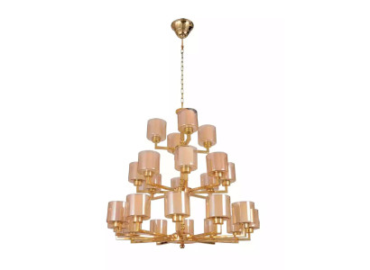 Kronleuchter Deckenleuchter Modern Gold Deckenlampe Lüster Glas XXL