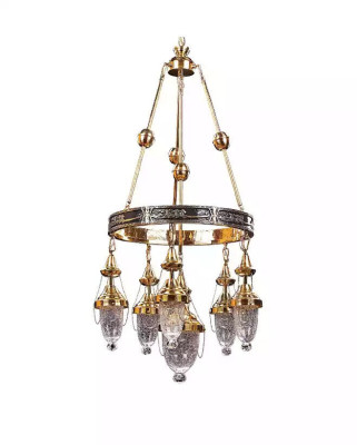 Deckenlampe Kronleuchter Pendelleuchte Wohnzimmer Luxus Glanz Leuchte