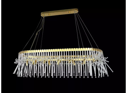 Esstisch Lampe Deckenlampe Kronleuchter Deckenleuchter Luxus Gold Lüster Glas