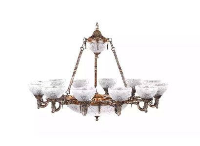 Deckenleuchter Kronleuchter Lampe Deckenlampe Lüster Glas 122cm Lampen