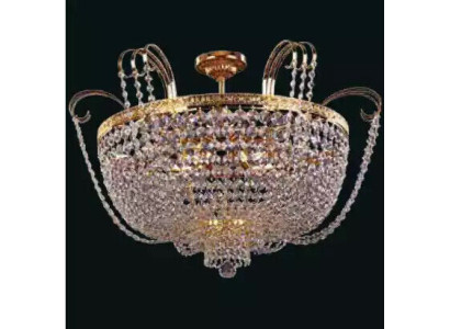 Lüster Luxus Deckenleuchter Kronleuchter Deckenlampe Gold Kristall Lampe