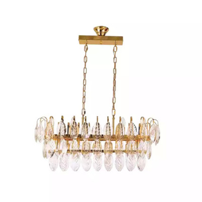 Luster Kronleuchter Deckenleuchter Luxus Gold Deckenlampe Kristall Leuchte