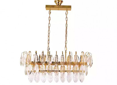 Luster Kronleuchter Deckenleuchter Luxus Gold Deckenlampe Kristall Leuchte