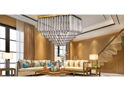 Kronleuchter Deckenleuchte Hängeleuchte neu Wohnzimmer gold Modern