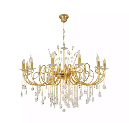 Kronleuchter Leuchte Lampe Wohnzimmer Goldglas Luxus Deckenleuchte Lampen