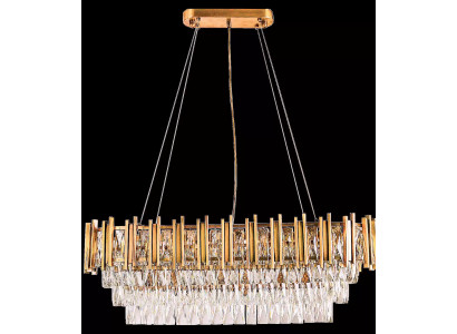 Kronleuchter Deckenleuchter Luxus Gold Deckenlampe Lüster Kristall Lampe