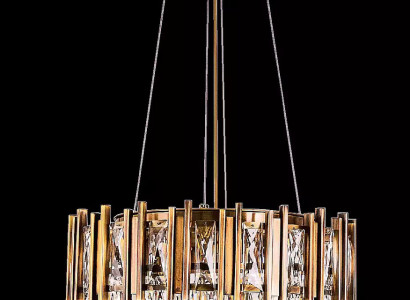 Kronleuchter Deckenleuchter Luxus Gold Deckenlampe Lüster Kristall