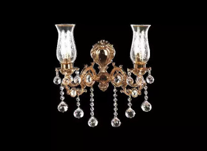 Wandleuchte Wohnzimmer Luxus gold Schlafzimmer Moderne Luster Kristall