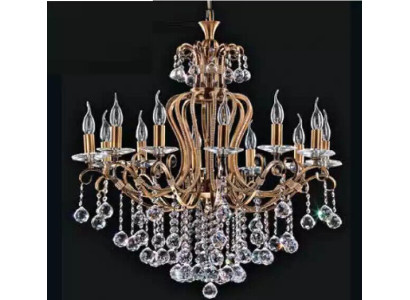 Luxus Deckenleuchter Lüster Kronleuchter Deckenlampe Kristall Gold 88x100