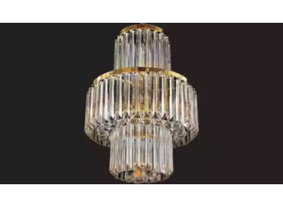 Deckenleuchter Luxus Gold Kronleuchter Deckenlampe Lüster Kristall Art