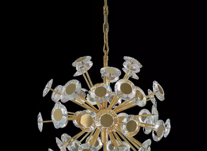 Lüster Kronleuchter Deckenleuchter Gold Deckenlampe Kristall Modern