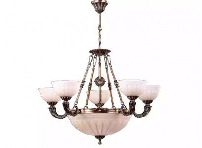 Deckenleuchter Lampe Weiß Deckenlampe Lüster Kronleuchter Glas Art