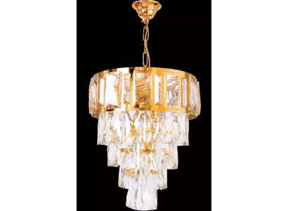 Lüster Kronleuchter Deckenleuchter Luxus Gold Deckenlampe Kristall