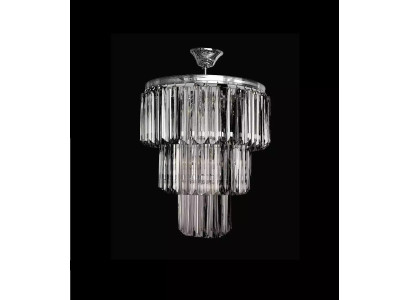 Kronleuchter Deckenleuchter Luxus Silber Deckenlampe Lüster Kristall