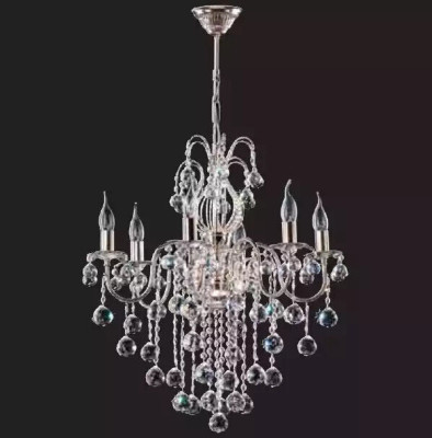 Silber Deckenleuchter Kronleuchter Deckenlampe Lüster Kristall Lampe