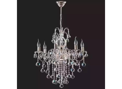 Silber Deckenleuchter Kronleuchter Deckenlampe Lüster Kristall Lampe