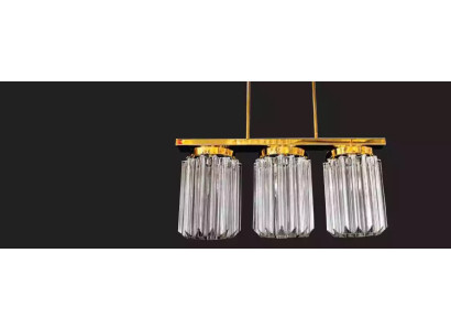 Modern Groß Crystal Gold Kronleuchter Decke Hängelicht für Wohnzimmer