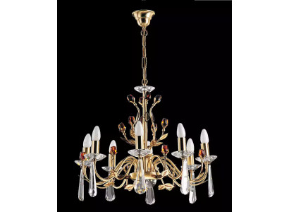 Edle Goldene Lüster Kronleuchtern Deckenpendel Moderne Deckenlampe