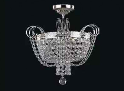 Deckenlampe Lüster Kristall Deckenleuchter Lampe Kronleuchter Silber