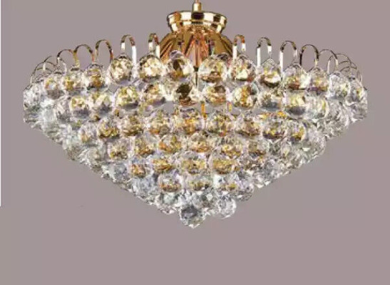 Deckenleuchter Luxus Gold Kronleuchter Deckenlampe Lüster Kristall Art