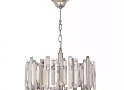 Runde Lampe Leuchte Silberne Deckenleuchte Beleuchtung Lampe 50x65cm