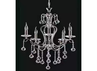  Lüster Luxus Deckenleuchter Kronleuchter Deckenlampe Silber Kristall