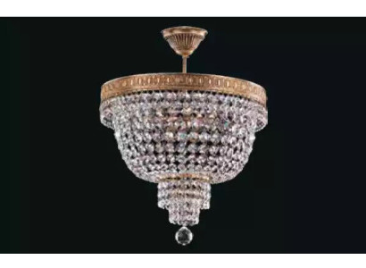 Deckenleuchter Luxus Gold Kronleuchter Deckenlampe Lüster Kristall Art