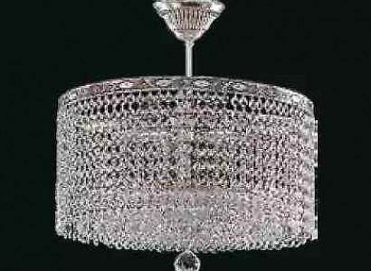 Runde Deckenlampe Kristall Deckenleuchter Luxus Silber Kronleuchter Lüster