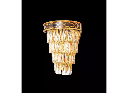 Wandleuchten Wandleuchte Wandlampe Lüster Wand Lampen Kristall Gold