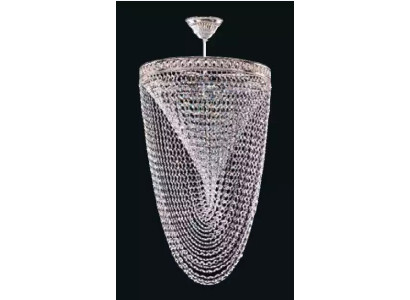 Kronleuchter Deckenleuchter Luxus Silber Deckenlampe Lüster Kristall