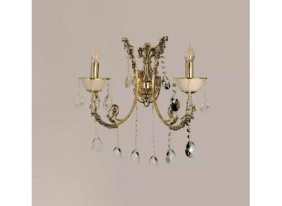 Wandleuchte Wandlampe Wandleuchten Art Lüster Wand Lampe Gold Kristall