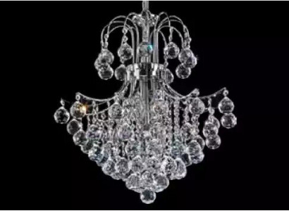 Lüster Art Luxus Deckenlampe Kronleuchter Deckenleuchter Lampen Silber