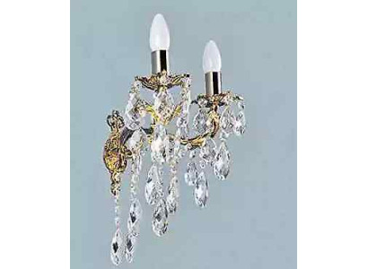 Wandlampe Wandleuchten Wandleuchte Lüster Wand Lampen Silber Kristall