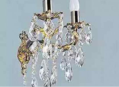 Wandlampe Wandleuchten Wandleuchte Lüster Wand Lampen Silber Kristall