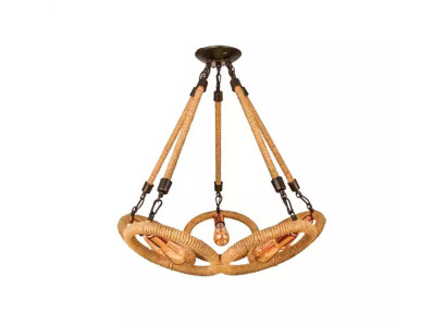 Deckenleuchter Lüster Kronleuchter Deckenlampe Lampe Glas Braun Modern